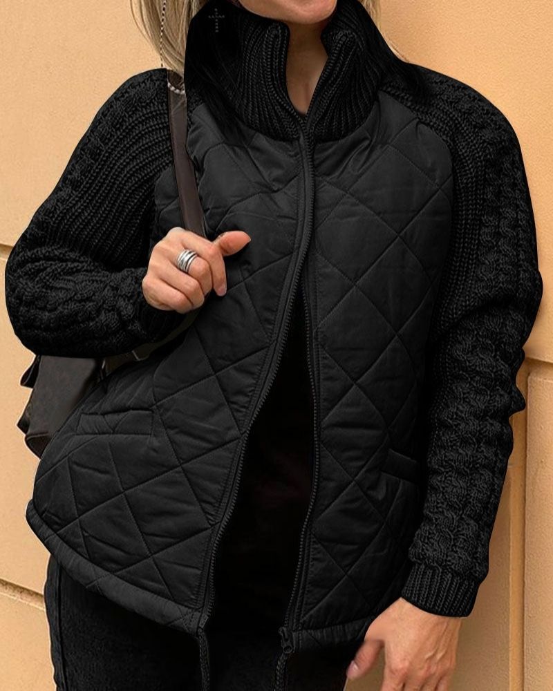 Women's Casual Jacket with Padded Body for Cold Days