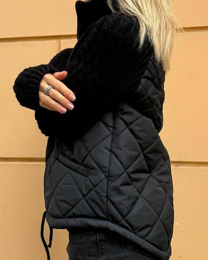 Women's Casual Jacket with Padded Body for Cold Days