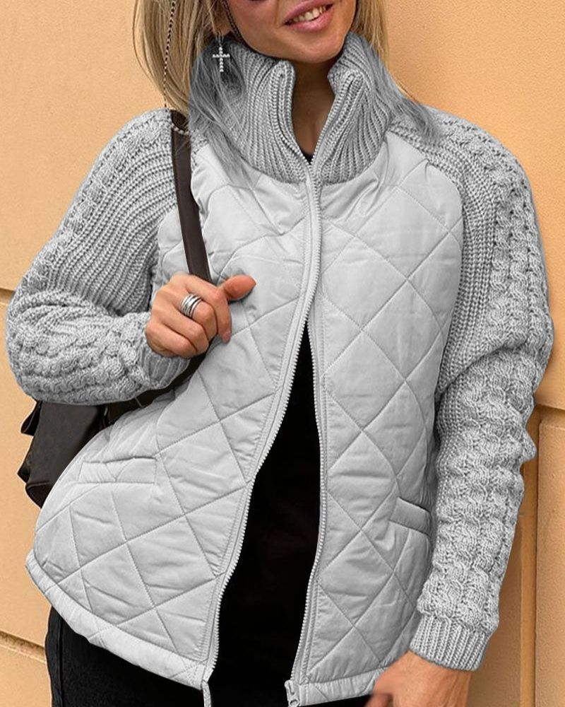 Women's Casual Jacket with Padded Body for Cold Days
