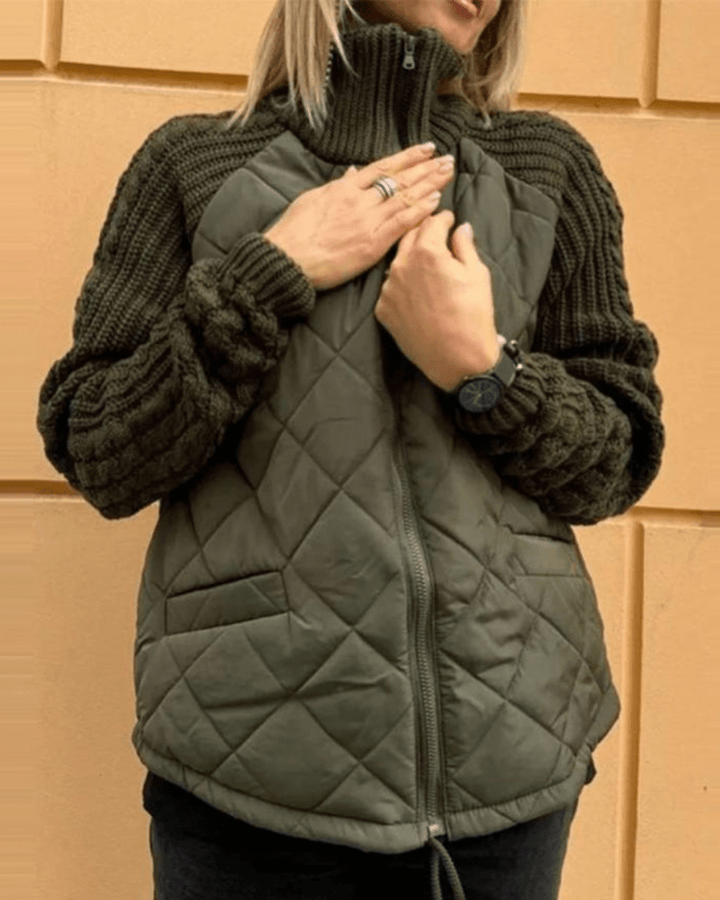 Women's Casual Jacket with Padded Body for Cold Days