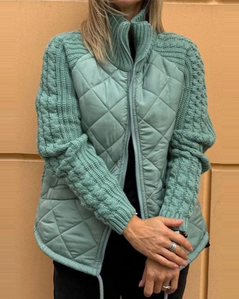 Women's Casual Jacket with Padded Body for Cold Days