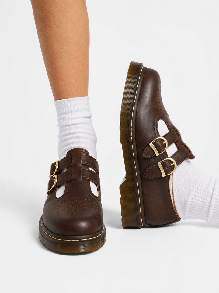 Women’s Classic Mary Jane Shoes with Buckles