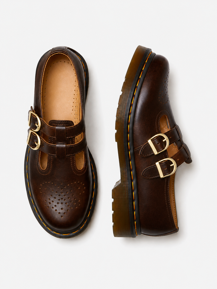 Women’s Classic Mary Jane Shoes with Buckles