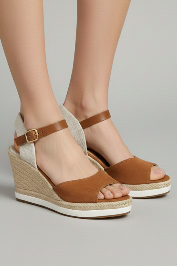 Women's Closed-Toe Espadrille Sandals with Slingback for Summer