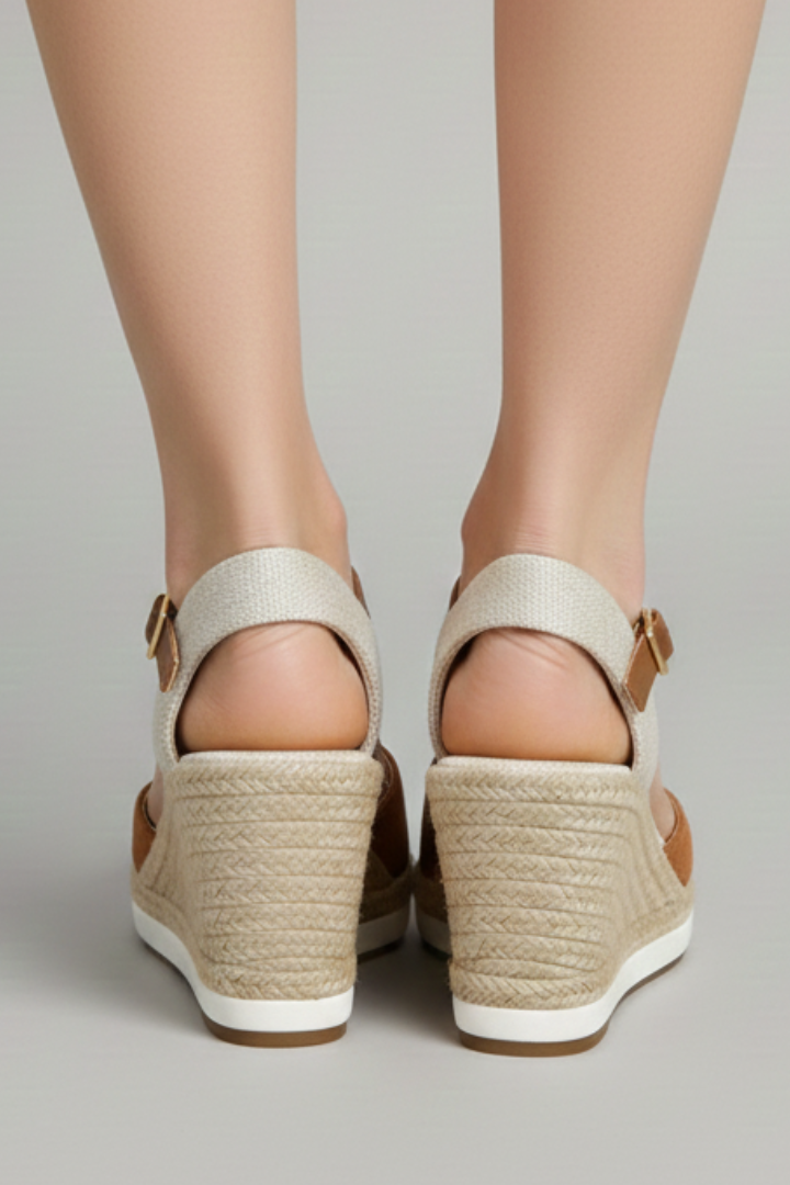 Women's Closed-Toe Espadrille Sandals with Slingback for Summer