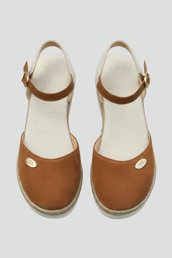Women's Closed-Toe Espadrille Sandals with Slingback for Summer