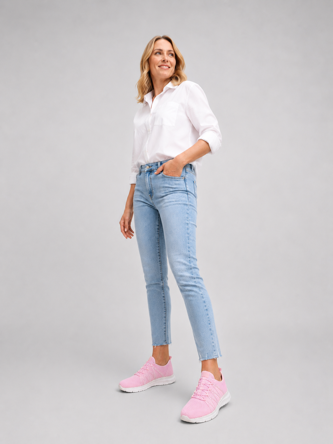 Women’s Comfort Slip-On Knit Trainers with Sparkle