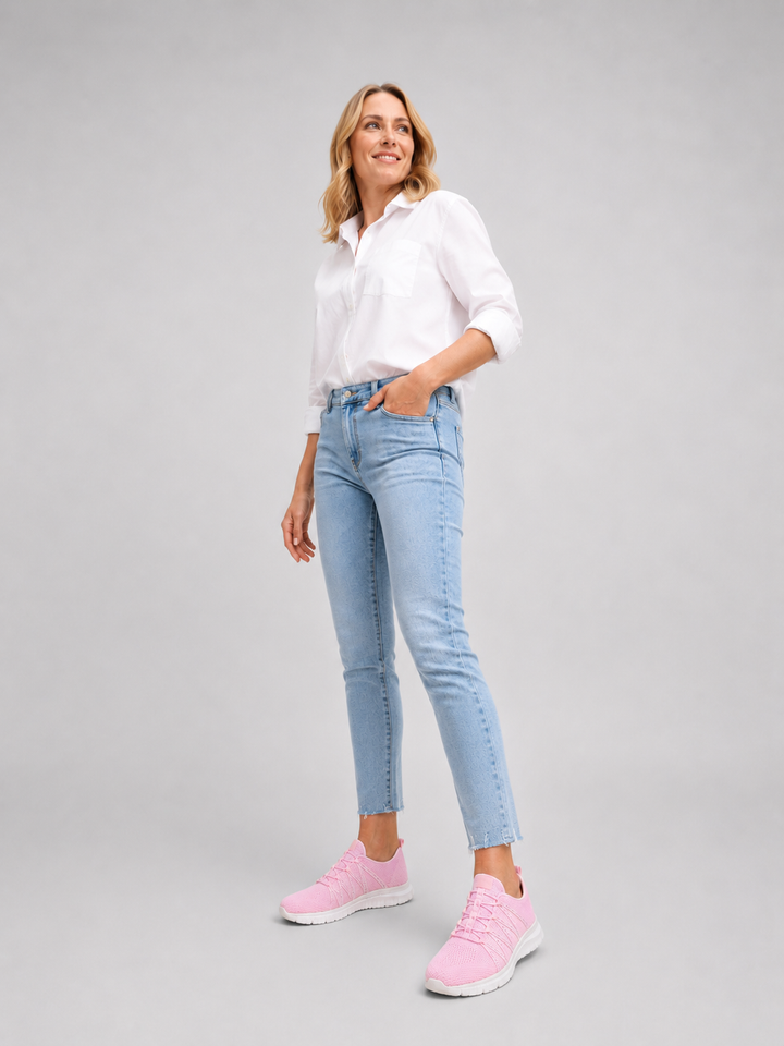 Women’s Comfort Slip-On Knit Trainers with Sparkle