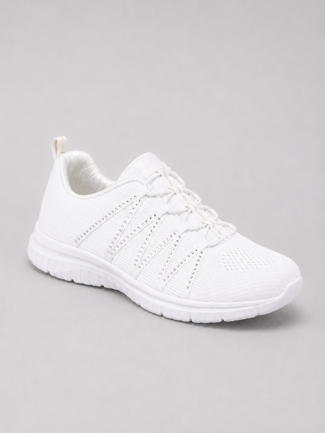 Women’s Comfort Slip-On Knit Trainers with Sparkle