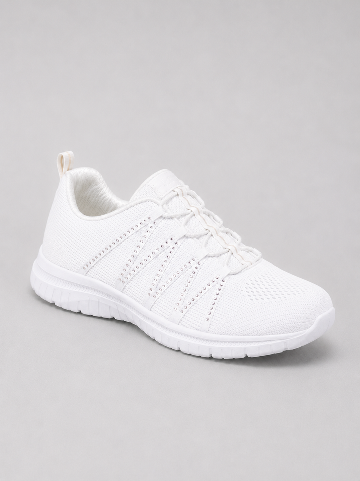 Women’s Comfort Slip-On Knit Trainers with Sparkle