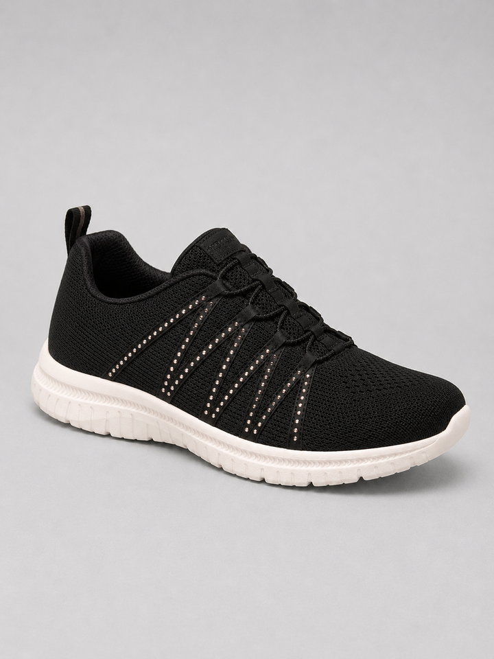 Women’s Comfort Slip-On Knit Trainers with Sparkle