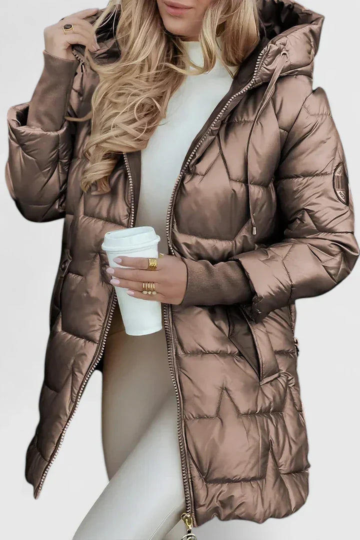 Women's Comfortable Coat with Hood for Autumn Outings