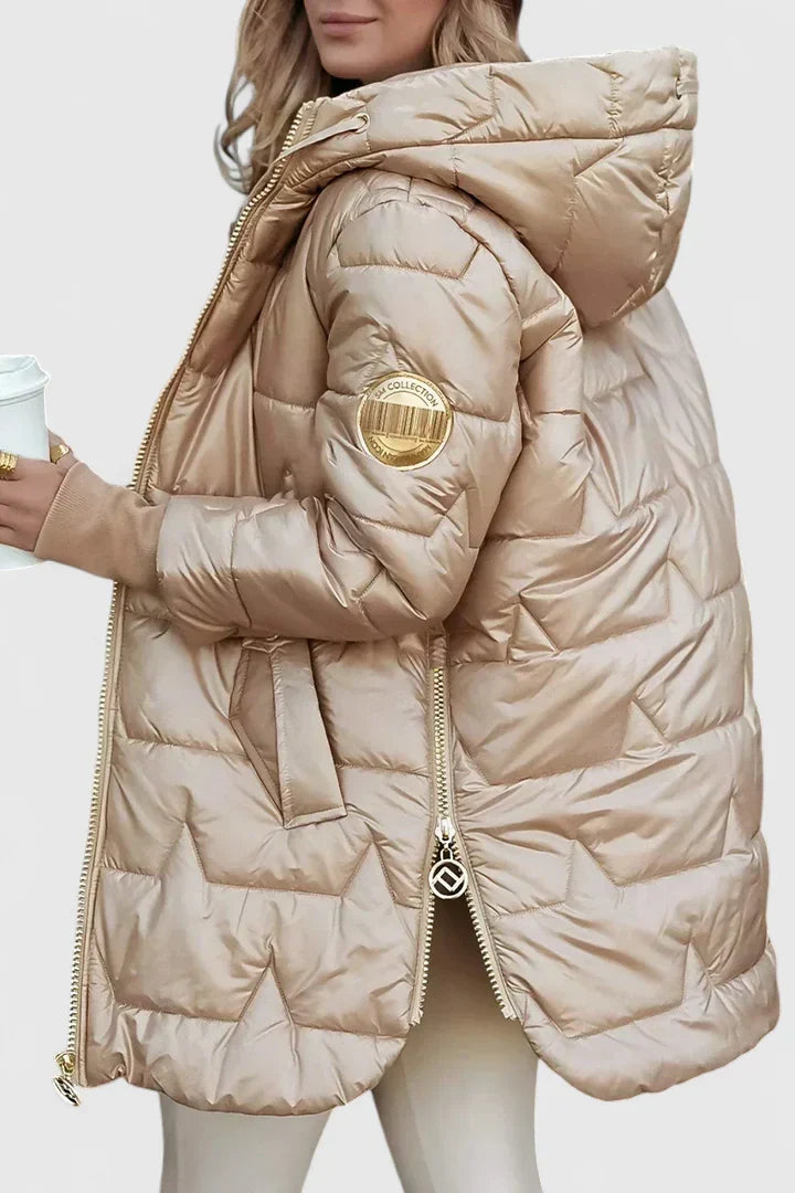 Women's Comfortable Coat with Hood for Autumn Outings