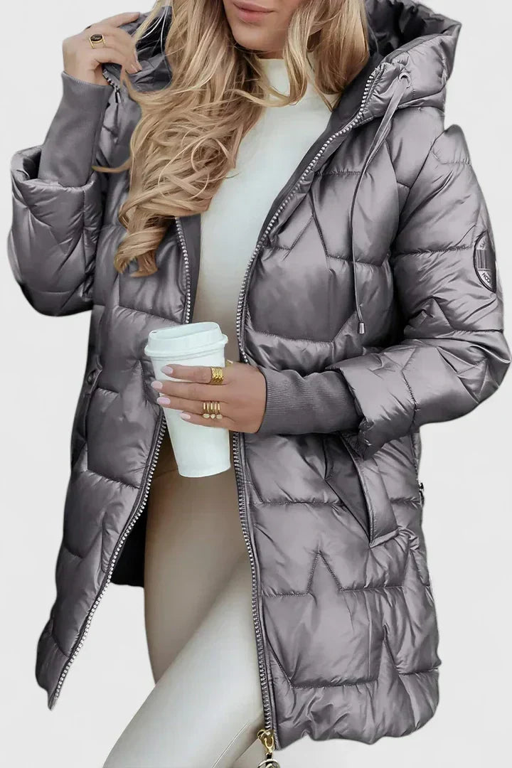 Women's Comfortable Coat with Hood for Autumn Outings