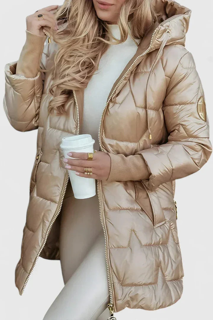 Women's Comfortable Coat with Hood for Autumn Outings