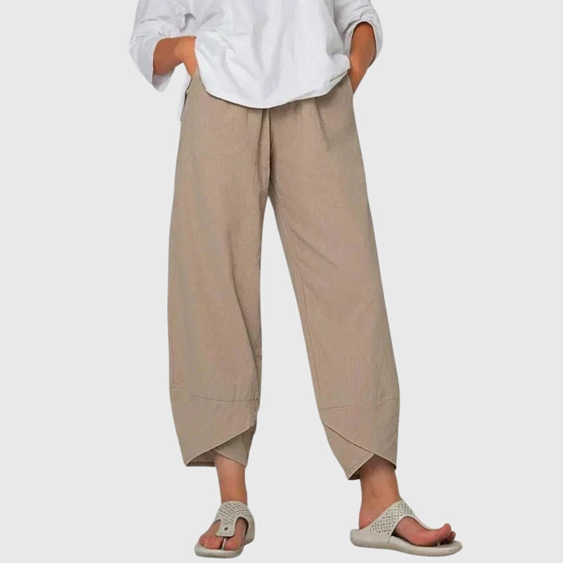 Women's Comfortable Trousers with Wide-Leg Fit for Easy Move