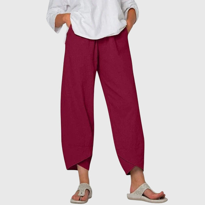 Women's Comfortable Trousers with Wide-Leg Fit for Easy Move