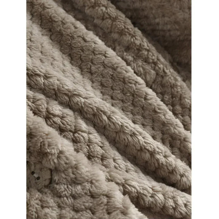 Women's Cosy Hooded Coat with Ribbed Texture for Winter