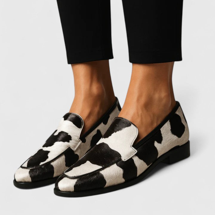 Women's Cushioned Loafers with Print for Casual Outings