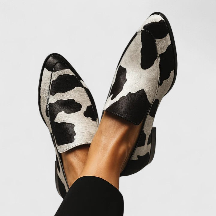 Women's Cushioned Loafers with Print for Casual Outings