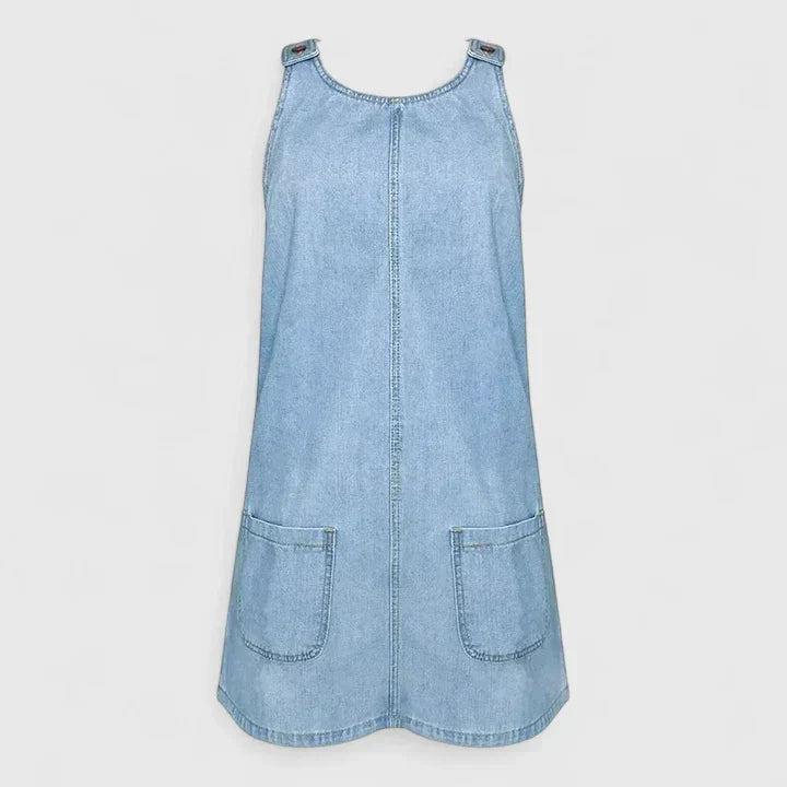 Women's Denim Dress with Pockets for Summer Everyday Wear