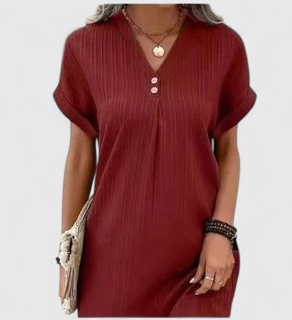 Women's Draped Dress with Relaxed Fit for Everyday Comfort