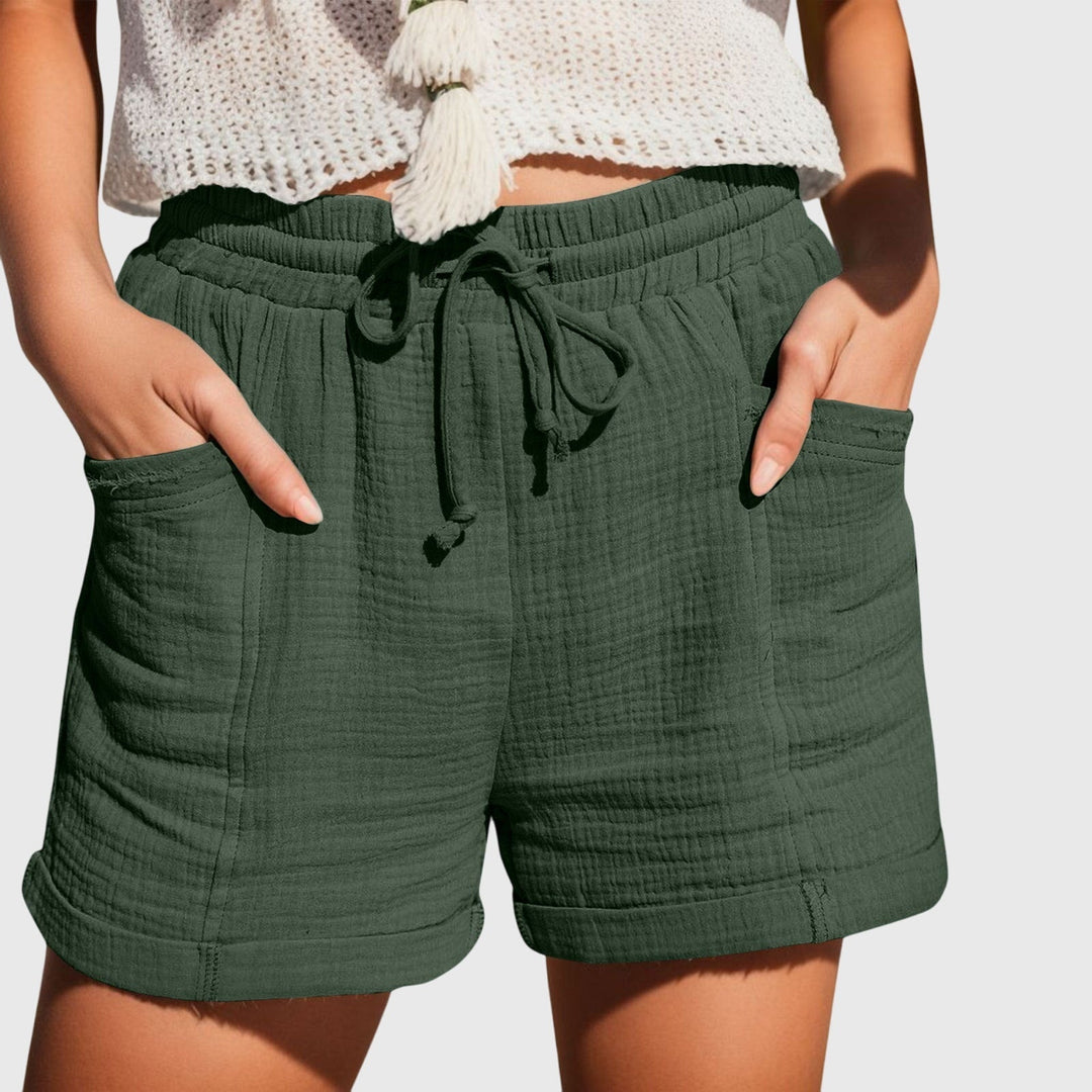 Women's Drawstring Shorts with Elastic Waist for Casual Days