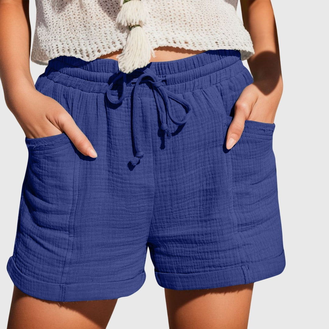 Women's Drawstring Shorts with Elastic Waist for Casual Days