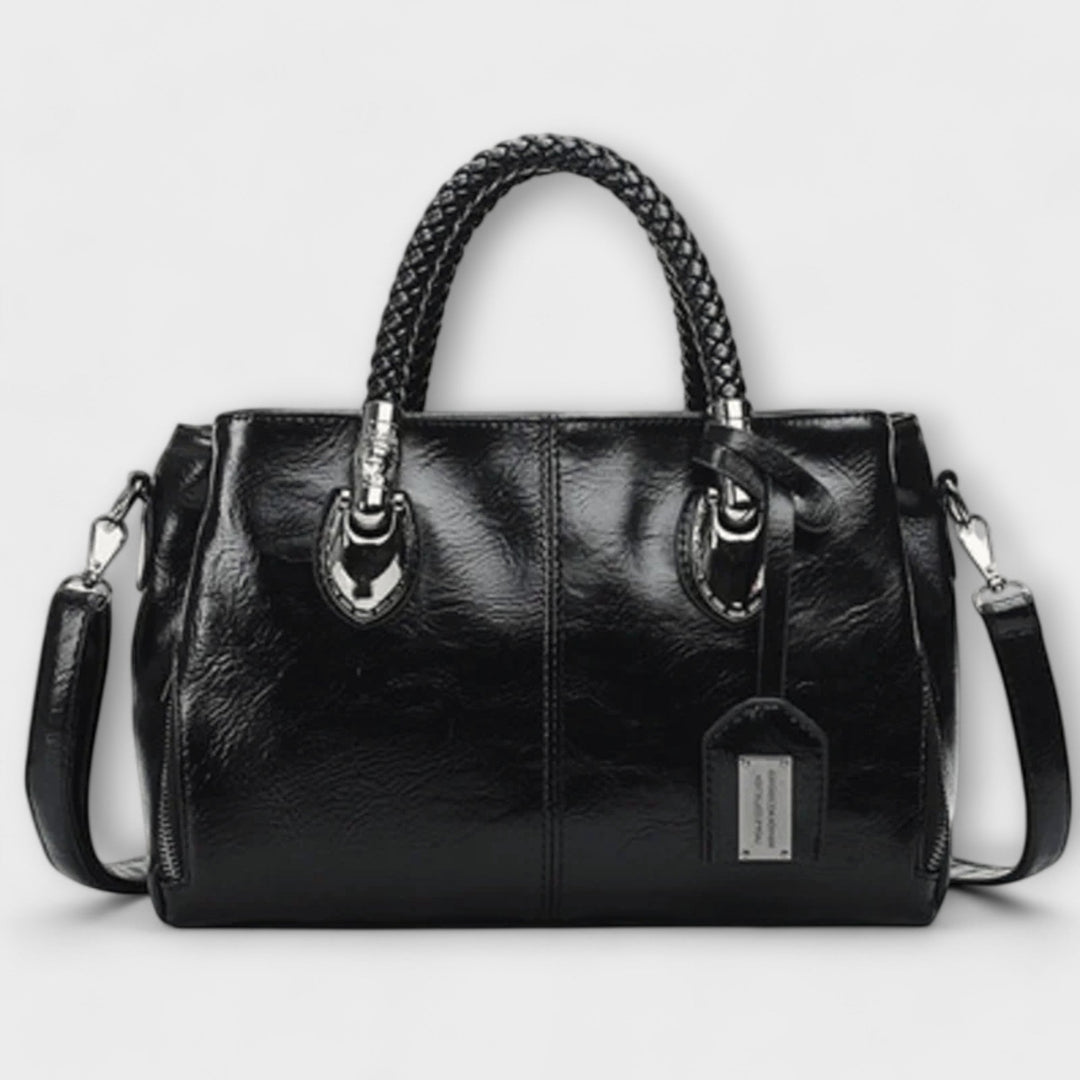 Women's Duffel Bag with Braided Handles for Work Travel