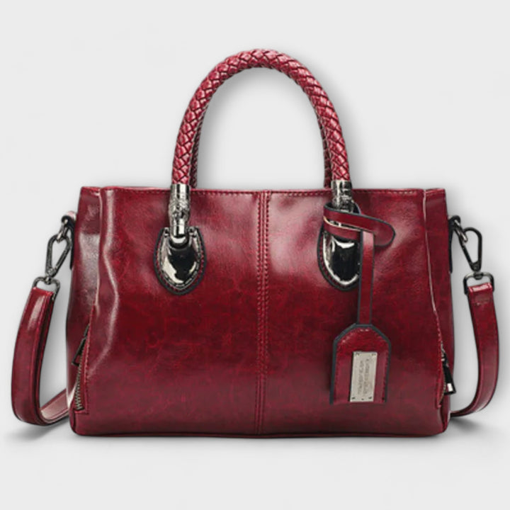 Women's Duffel Bag with Braided Handles for Work Travel