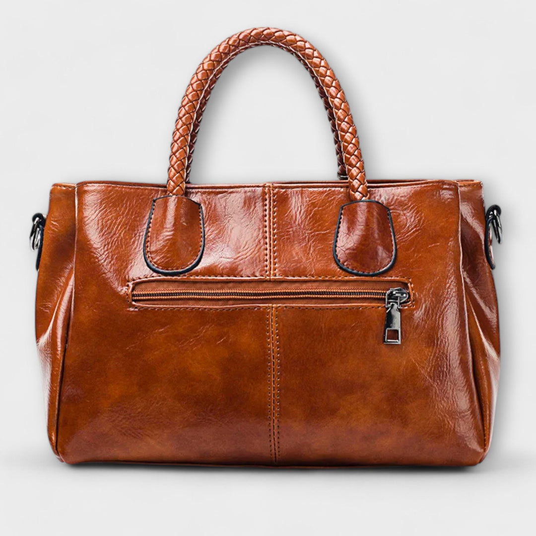 Women's Duffel Bag with Braided Handles for Work Travel