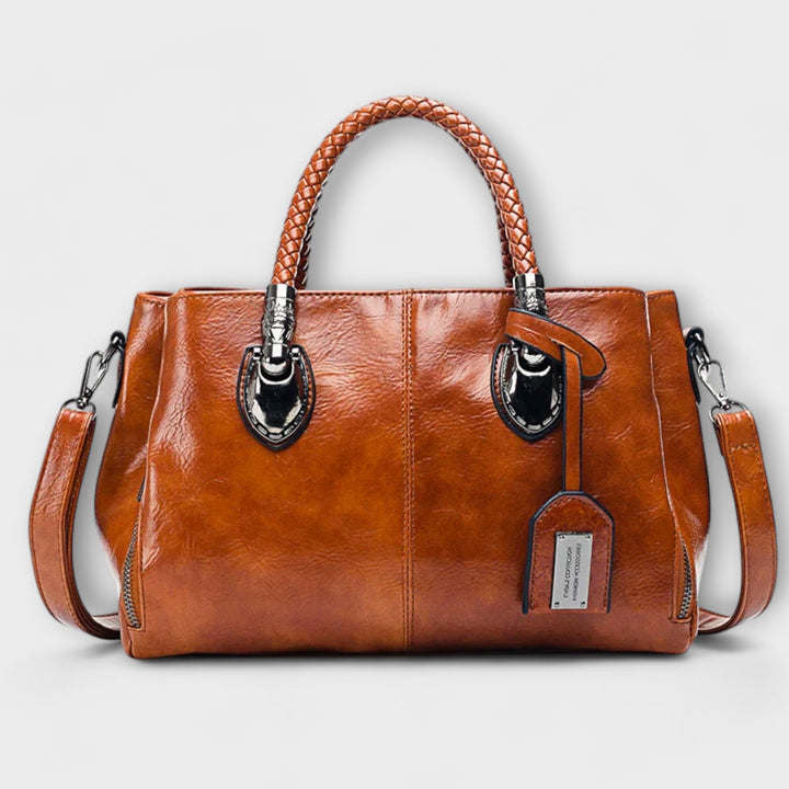 Women's Duffel Bag with Braided Handles for Work Travel