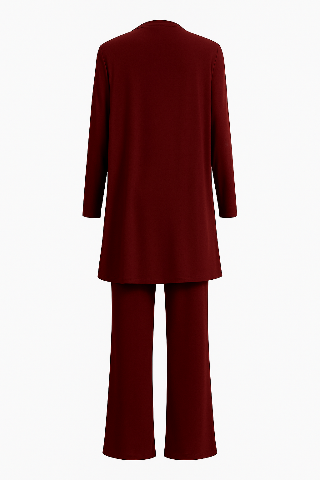 Women's Elegant 3-Piece Set with Long Cardigan for Office