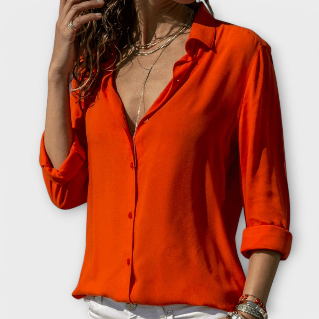Women's Elegant Blouse with Refined Silhouette for Work
