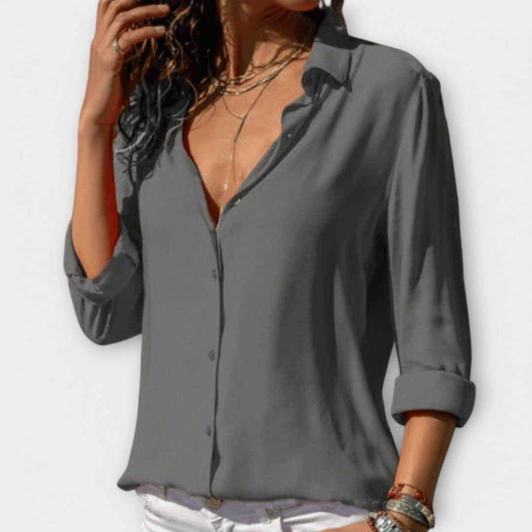Women's Elegant Blouse with Refined Silhouette for Work