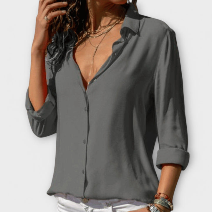 Women's Elegant Blouse with Refined Silhouette for Work
