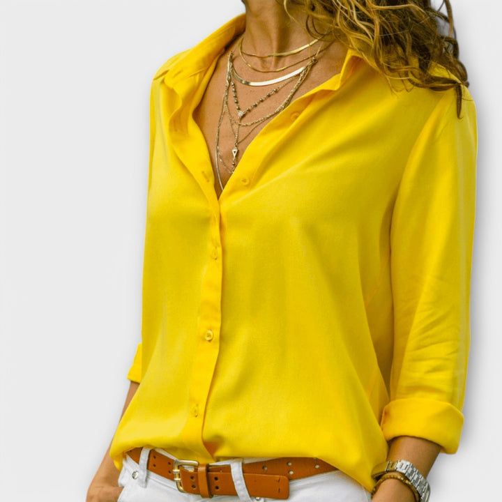 Women's Elegant Blouse with Refined Silhouette for Work
