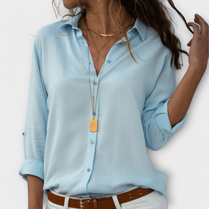 Women's Elegant Blouse with Refined Silhouette for Work