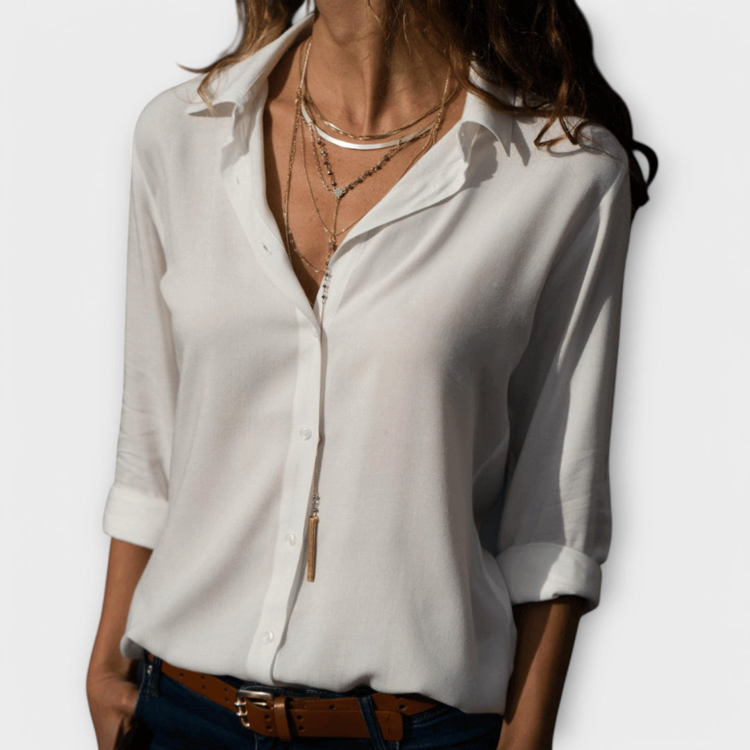 Women's Elegant Blouse with Refined Silhouette for Work