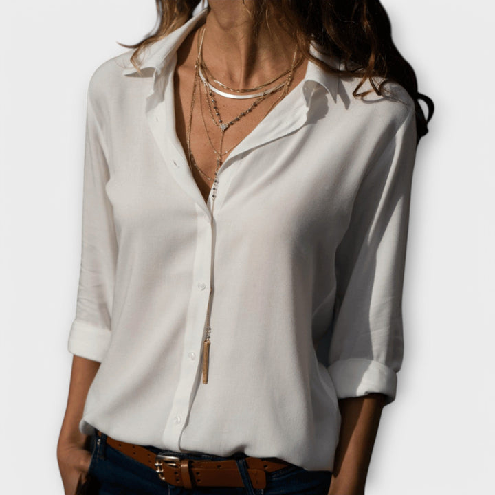 Women's Elegant Blouse with Refined Silhouette for Work