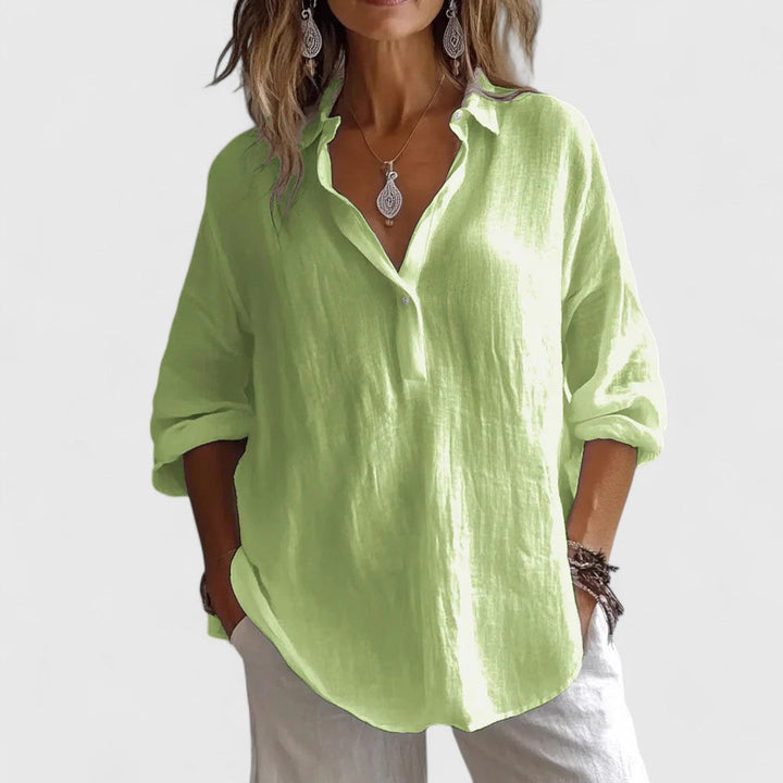 Women's Elegant Blouse with Relaxed Fit for Casual Daywear