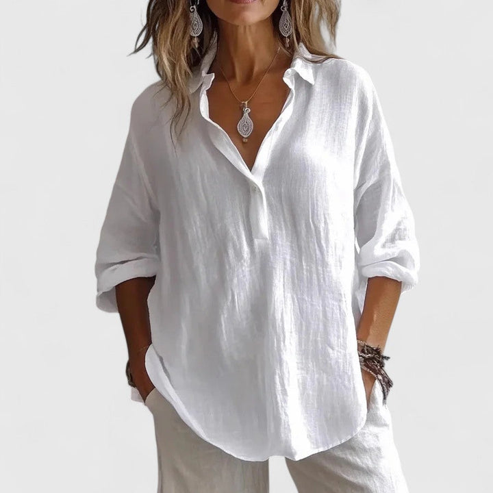 Women's Elegant Blouse with Relaxed Fit for Casual Daywear