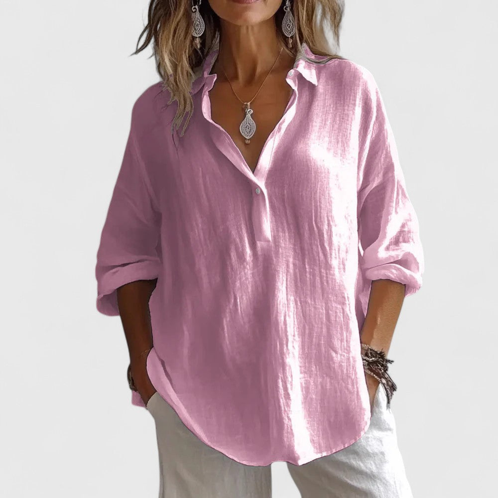Women's Elegant Blouse with Relaxed Fit for Casual Daywear