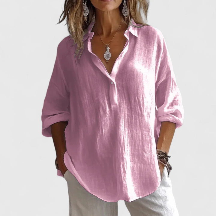 Women's Elegant Blouse with Relaxed Fit for Casual Daywear