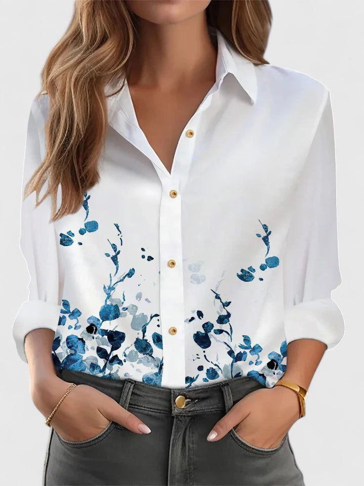 Women's Elegant Blouse with Relaxed Silhouette for Getaways