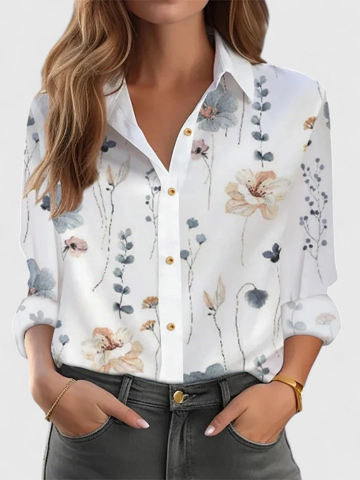 Women's Elegant Blouse with Relaxed Silhouette for Getaways