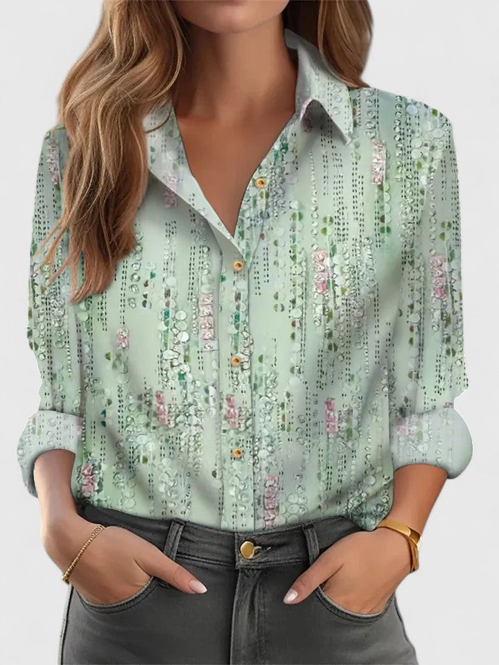 Women's Elegant Blouse with Relaxed Silhouette for Getaways