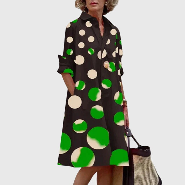 Women's Elegant Dress with Pockets for Casual Day Out