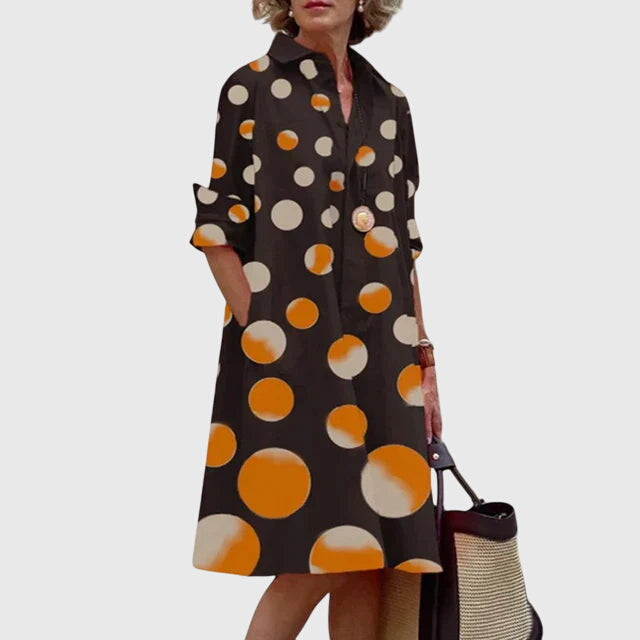 Women's Elegant Dress with Pockets for Casual Day Out