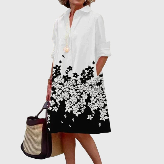 Women's Elegant Dress with Pockets for Casual Day Out